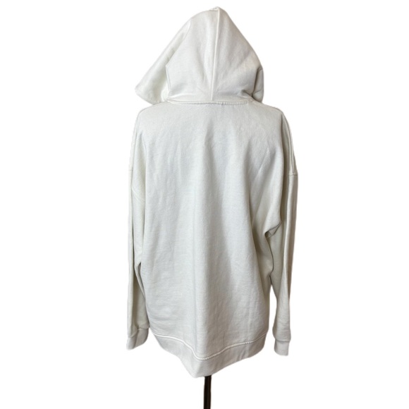 NWT! Ganni OVERSIZED HOODIE SOFTWARE EGRET Women’s Size Small/Medium - Picture 4 of 9